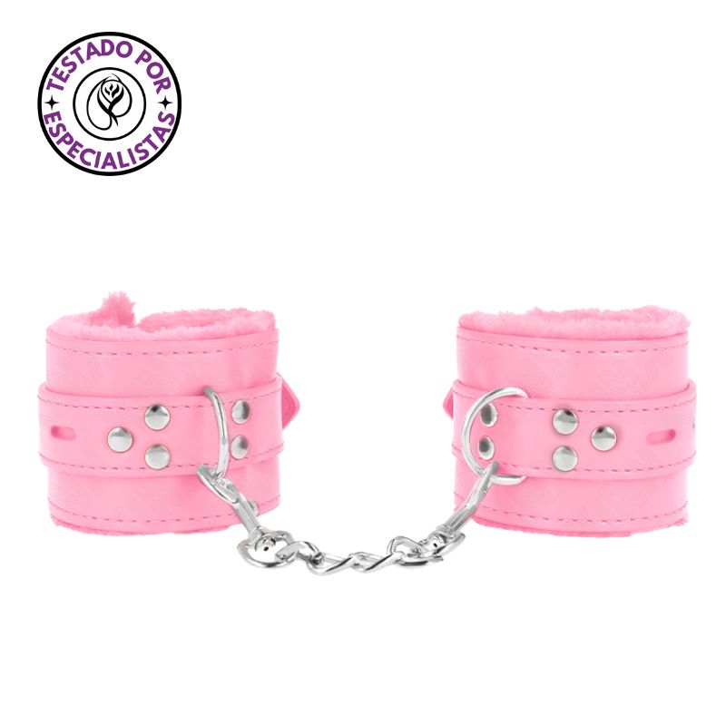 KINK - MUÑECA CON FORRO DE CUERO CON AGUJEROS CUADRADOS COLOR ROSA Y CINTURÓN AJUSTABLE COLOR ROSA 17-29 CM X 6 CM