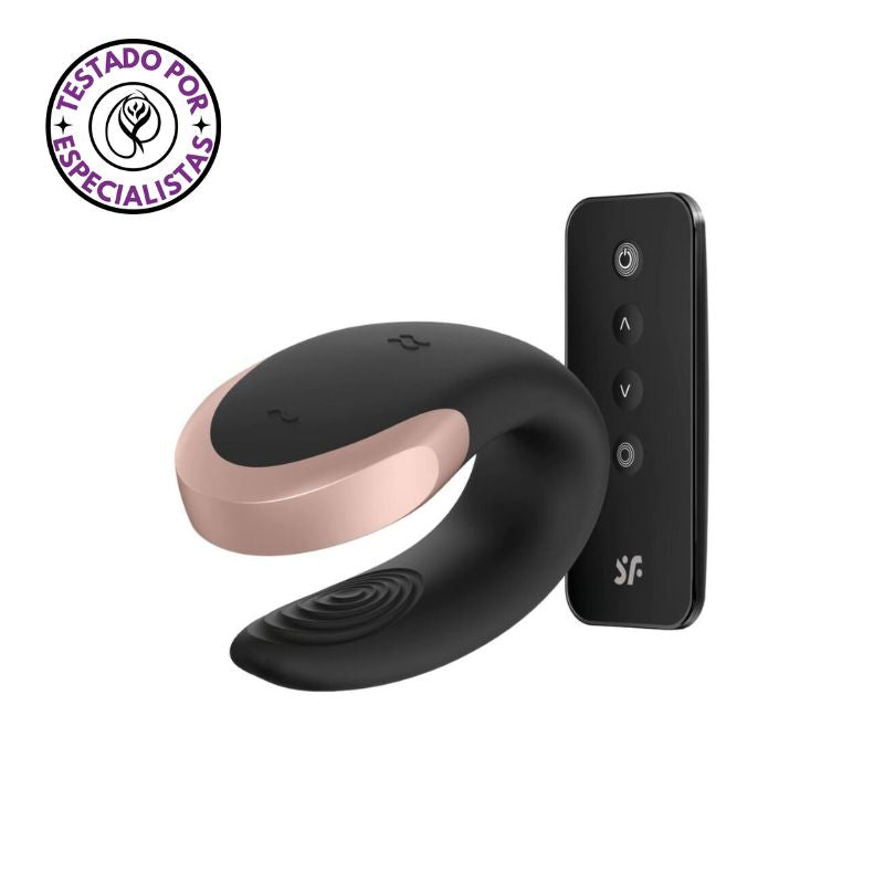 SATISFYER - VIBRADOR DOUBLE LOVE LUXURY PARTNER PRETO
