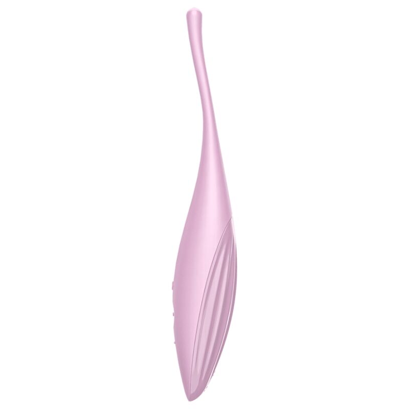 SATISFYER - VIBRADOR CON PUNTA PARA CLÍTORIS TWIRLING JOY ROSA