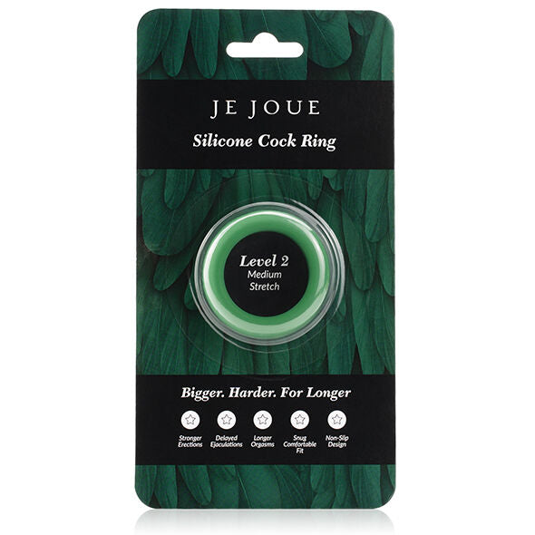 JE JOUE - ANILLO DE SILICONA VERDE ESTRANGULADOR MEDIANO
