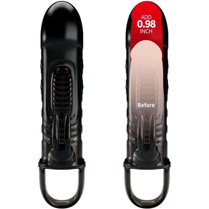 PRETTY LOVE - FUNDA PARA PENE NEGRA SLOANE RABBIT