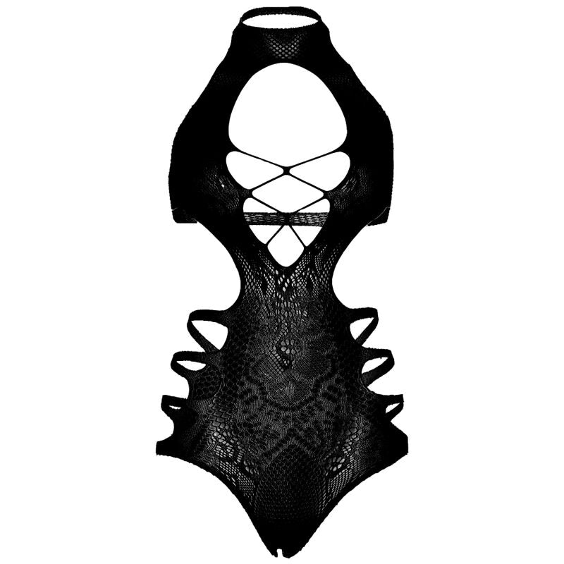 LEG AVENUE - BODY CORTE TIRANTES TALLA ÚNICA - NEGRO
