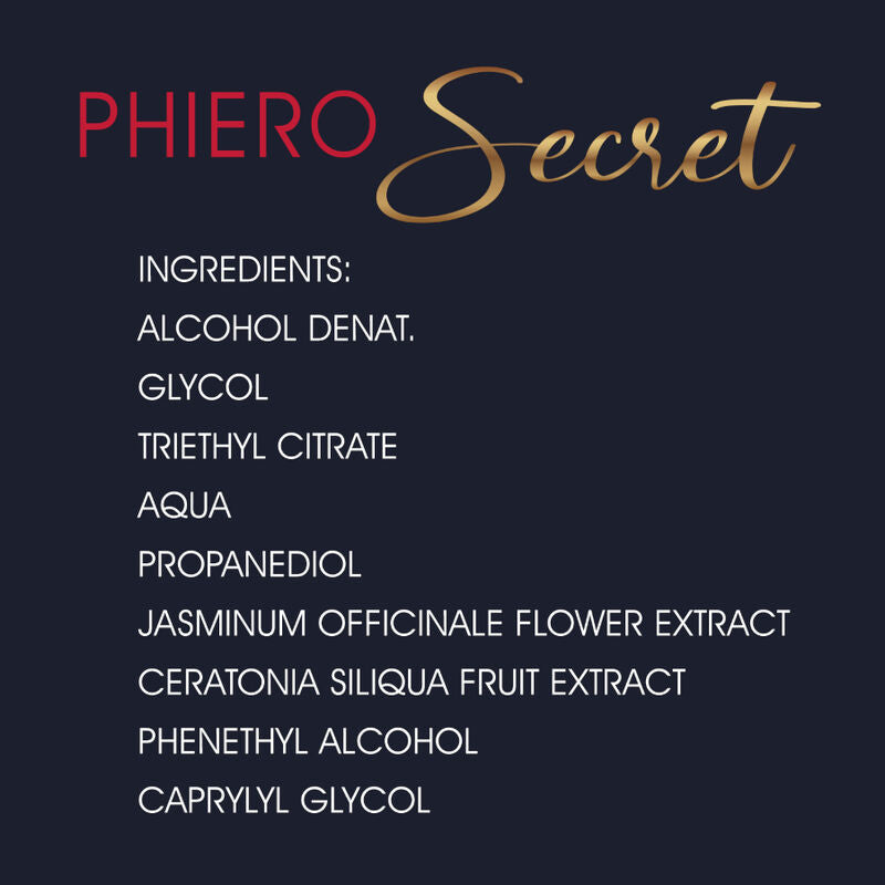 500 COSMÉTICOS - PHIERO SECRET COMBINACIÓN NATURAL INODORO HORMONAS SEXUALES FEMENINAS 15 ML