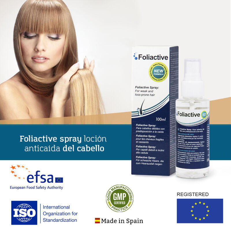 500 COSMÉTICOS - SPRAY FOLIATIVO. SPRAY PARA PREVENIR LA CAÍDA DEL CABELLO Y ESTIMULAR EL CRECIMIENTO
