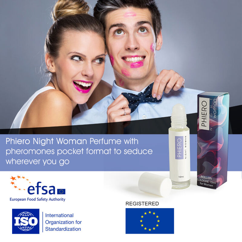 500 COSMÉTICOS - MUJER DE LA NOCHE BY PHIERO. PERFUME ROLL-ON CON FEROMONAS PARA MUJER