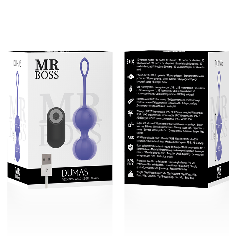MR BOSS - CONTROL REMOTO VIBRANTI KEGEL DUMAS PERLINE