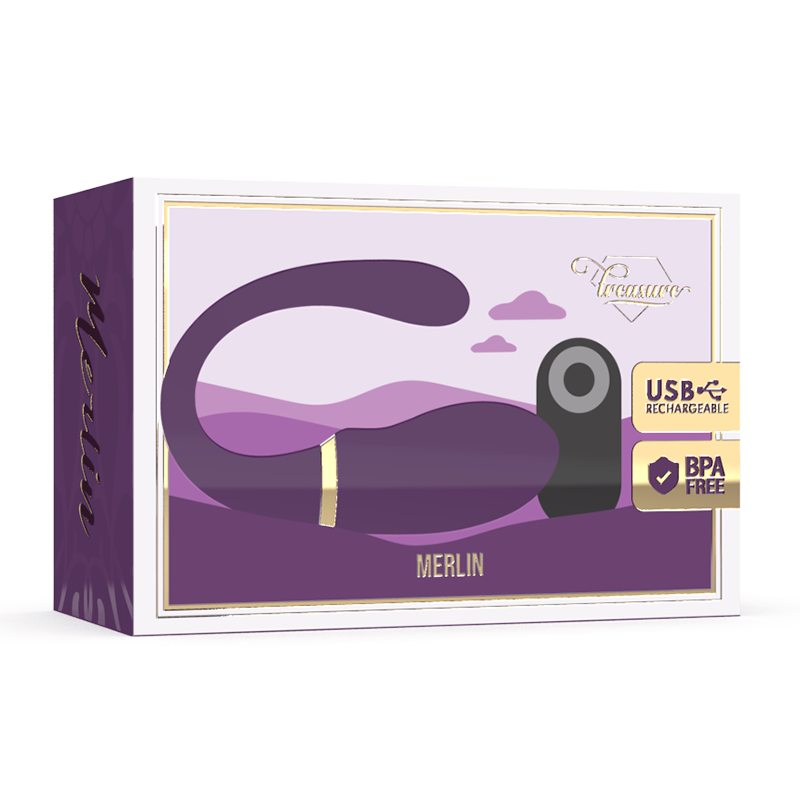 TREASURE - VIBRADOR DE CONTROL REMOTO DOBLE MERLIN