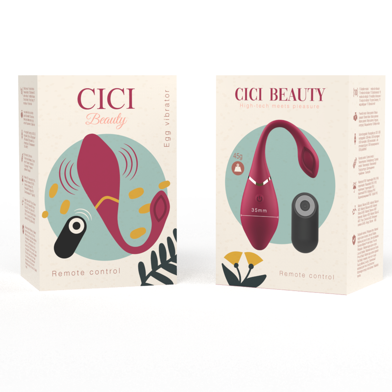 CICI BEAUTY - HUEVO VIBRADOR DE SILICONA CON CONTROL REMOTO PREMIUM