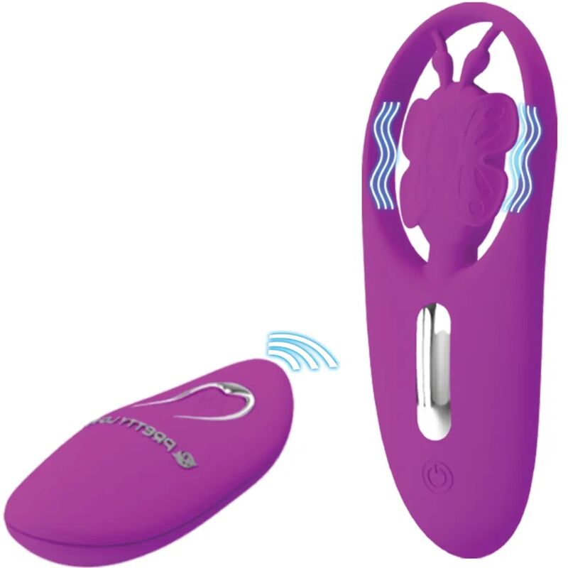 PRETTY LOVE - DANCING BUTTERFLY STIMULATOR FOR CALAS WITH REMOTE CONTROL LILAC