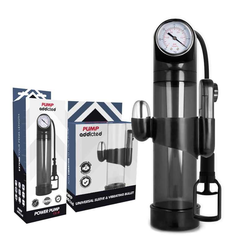 BOMBA ADICTO - VIBRADOR NEGRO RX9