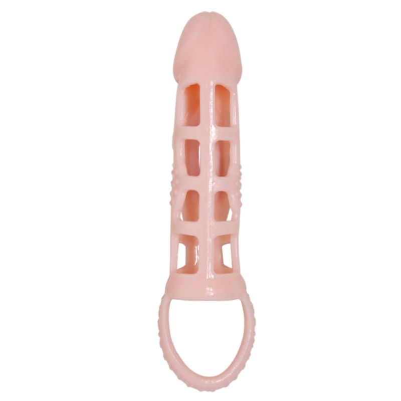 PRETTY LOVE - FUNDA EXTENSORA DE PENE HARRISON CON VIBRADOR Y MANGO DE 13,5 CM