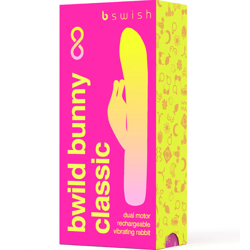 B SWISH - VIBRADOR DE SILICONA RECARGABLE CLÁSICO INFINITE BWILD BUNNY ROSA