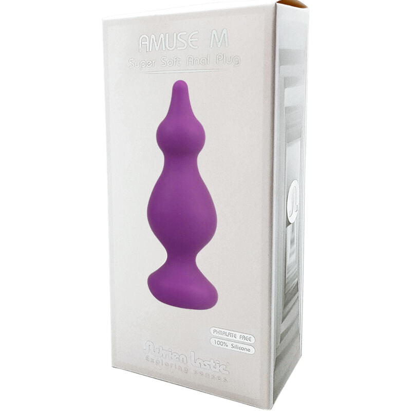 ADRIEN LASTIC - PLUG ANAL AMUSE SILICONA VIOLETA TALLA M
