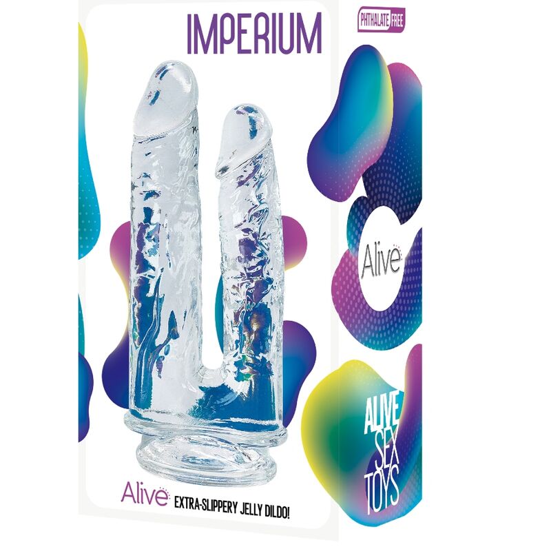 ALIVE - IMPERIUM PENE DOBLE REALISTA TRANSPARENTE 12/14 CM