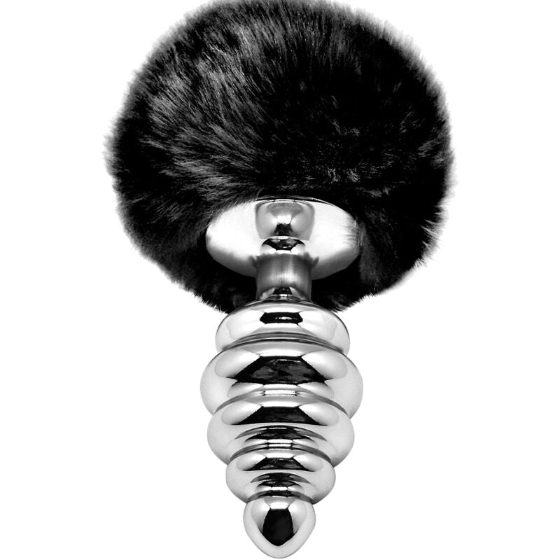 ALIVE - PLUG DE PLACER ANAL ESPIRAL DE METAL NEGRO ESPIRAL TAMAÑO S