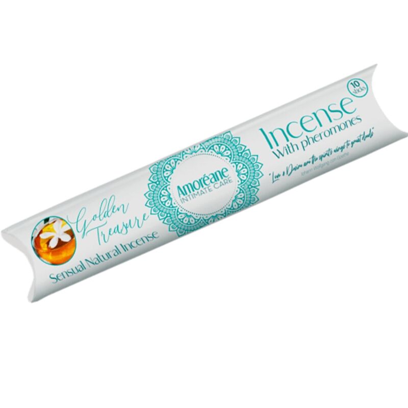 AMOREANE - INCIENSO TESORO DORADO CON FEROMONAS AROMA A JAZMÍN