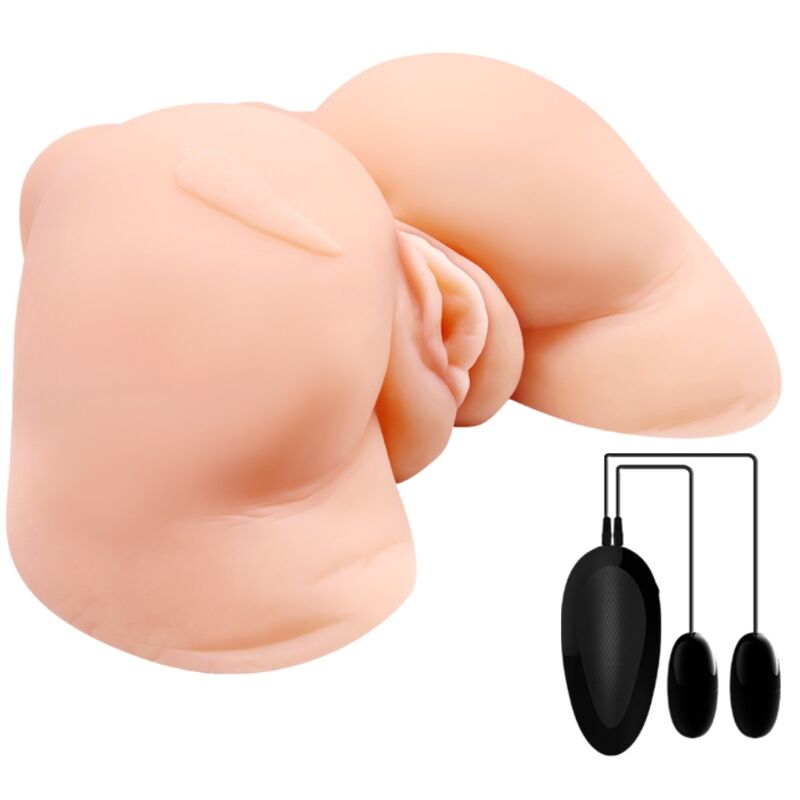 CRAZY BULL - VAGINA DE MALLA REALISTA Y COÑO DESNUDO CON VIBRADOR