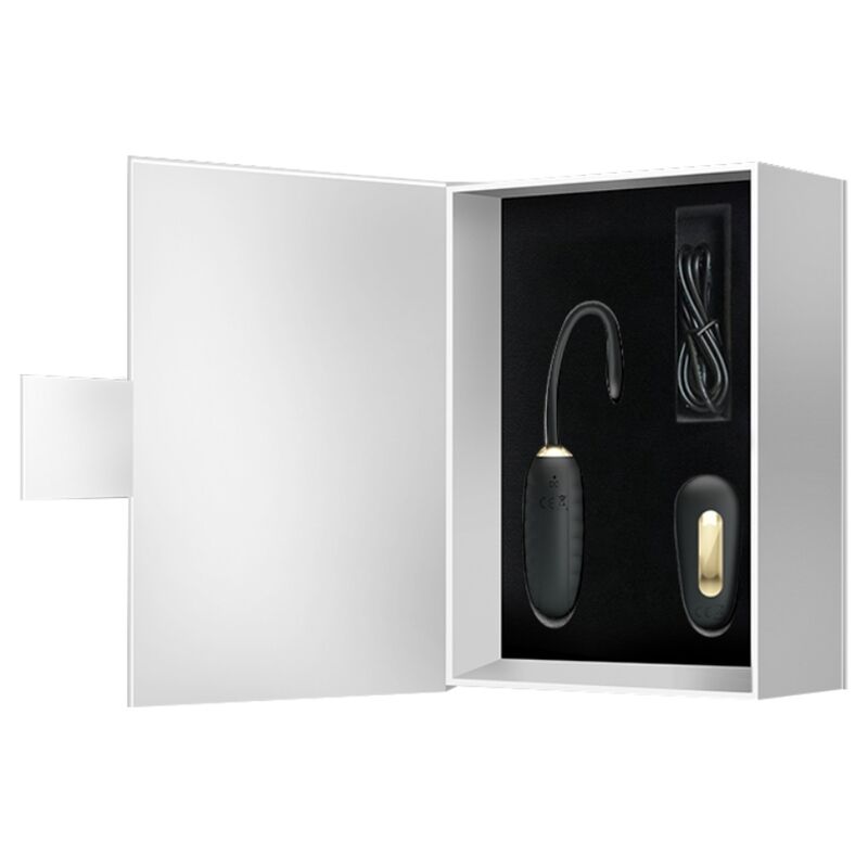 PRETTY LOVE - DOREEN LUXURY RECHARGEABLE EGG VIBRATOR BLACK REMOTE CONTROL