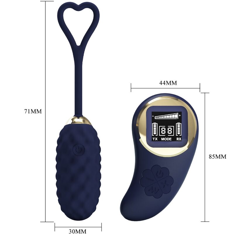 PRETTY LOVE - HUEVO VIBRADOR CON CONTROL REMOTO VIVIAN BLUE