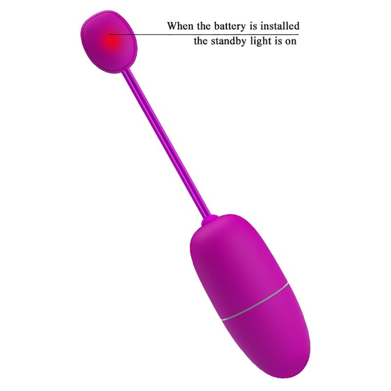 PRETTY LOVE - HUEVO VIBRADOR NINFA CONTROLADO POR APLICACIÓN PÚRPURA