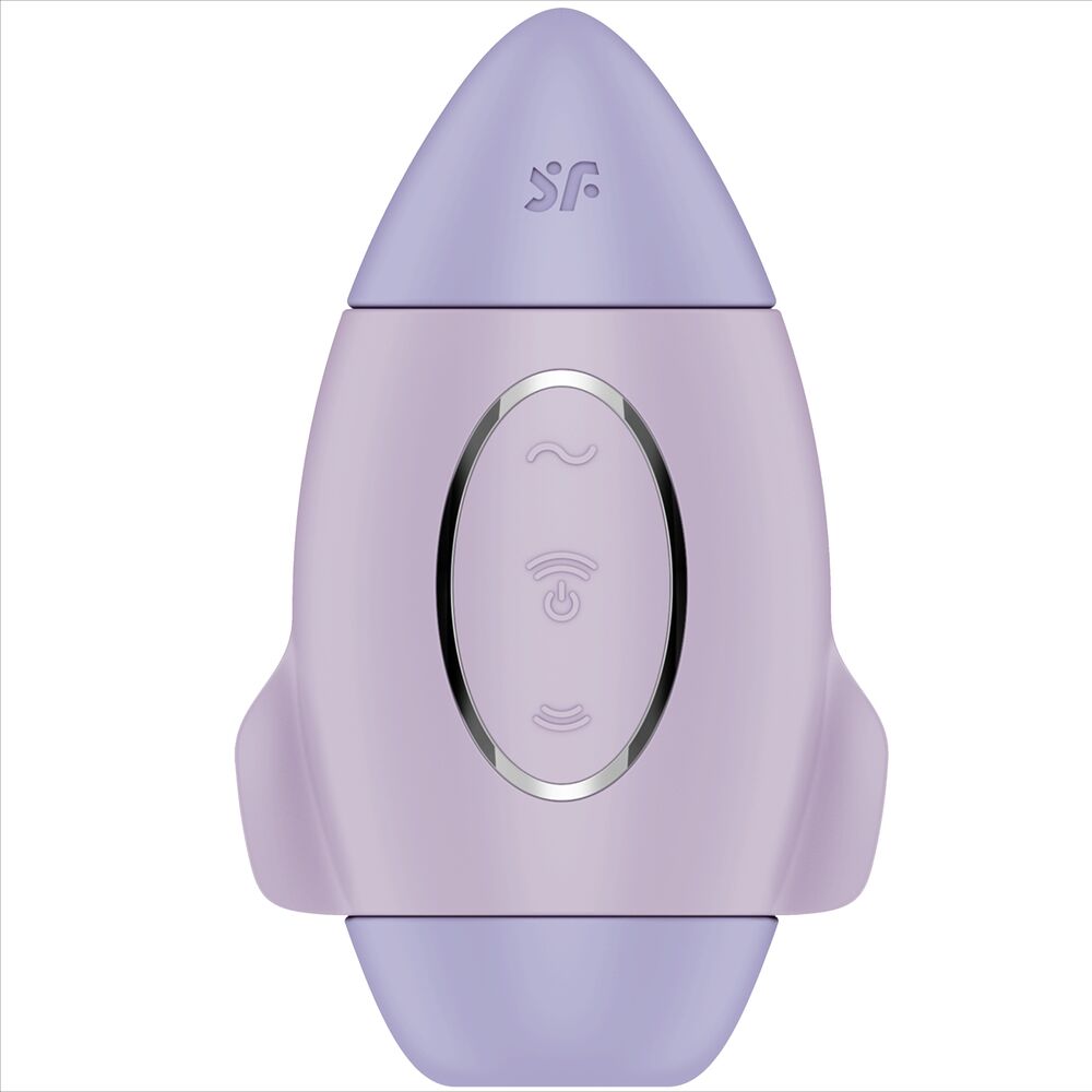 SATISFYER - VIBRADOR DE DOBLE EMPUJE CON CONTROL DE MISIÓN, PEQUEÑO, MORADO