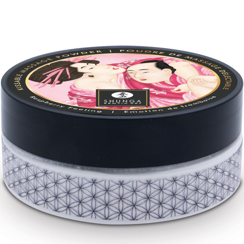 SHUNGA - KIT DE POLVO DE MASAJE COMESTIBLE DE FRAMBUESA