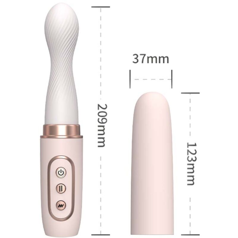 ARMONY - MAQUINA TELESCÓPICA AUTOMÁTICA AMARILLA Y ROTADOR VIBRADOR