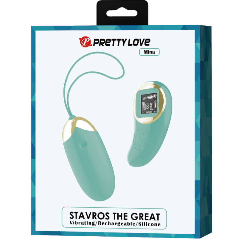 PRETTY LOVE - HUEVO VIBRADOR DE CONTROL REMOTO VERDE MINA