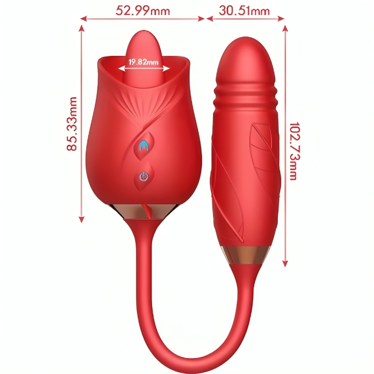 ARMONY - DELIGHT FLOWER VIBRADOR E IMPULSO CON LENGUA ROJA