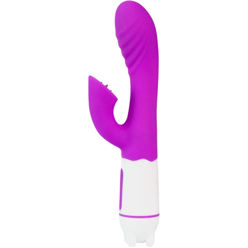 ARMONY - VIBRADOR Y ESTIMULADOR HAPPY CON LENGUA RECARGABLE EN COLOR VIOLETA