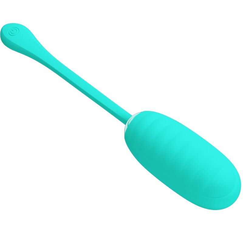 PRETTY LOVE - HUEVO VIBRADOR RECARGABLE KIRK AQUA GREEN