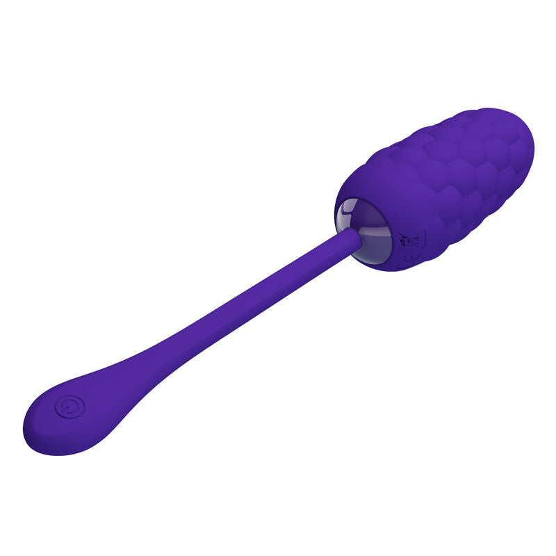 PRETTY LOVE - HUEVO VIBRADOR CON TEXTURA MARINA RECARGABLE MORADO
