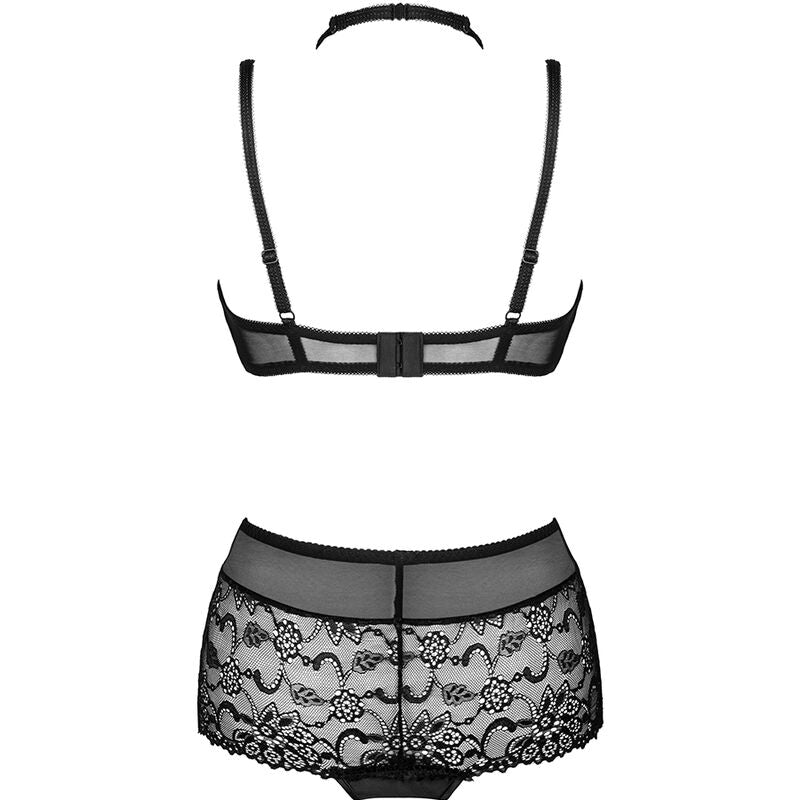 LIVCO CORSETTI FASHION - COLECCIÓN LINERA FOR THE SENSES SUJETADOR + PANTALÓN NEGRO