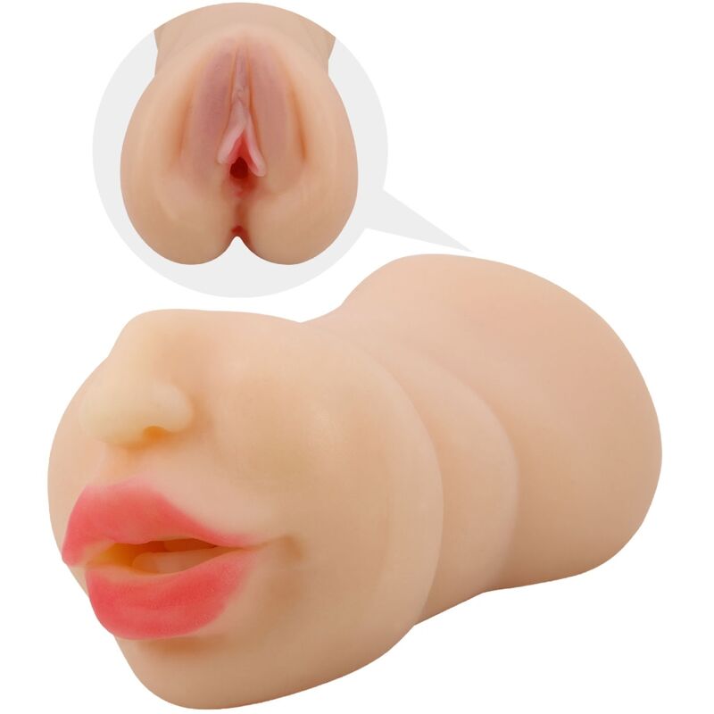 CRAZY BULL - MASTURBADOR ZOEY CON DOBLE ENTRADA EN FORMA DE VAGINA