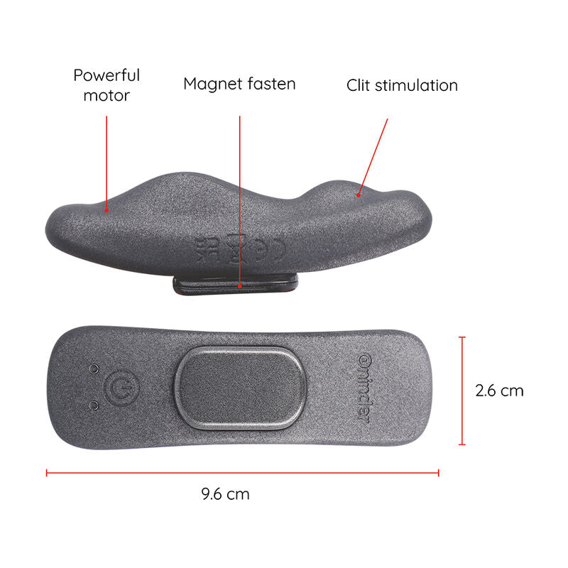 ONINDER - VIBRADOR PANTY MANILA RECARGABLE 9 VELOCIDADES 9,6 CM X 2,6 CM - APLICACIÓN GRATUITA