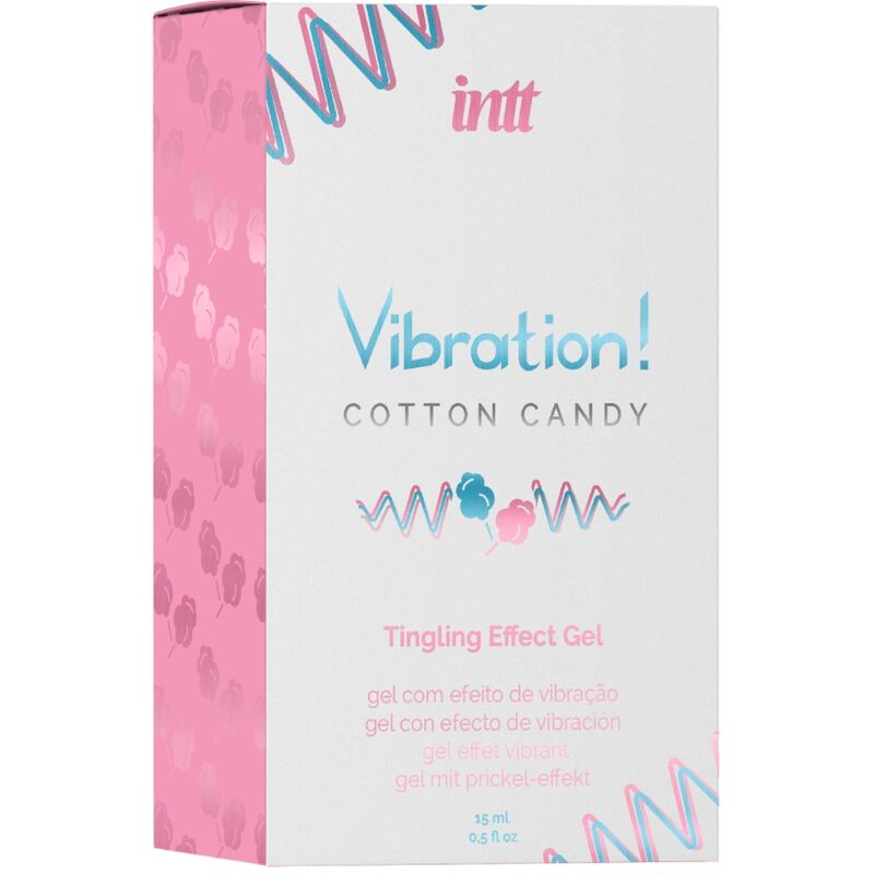 INTT - POTENTE ESTIMULANTE ÍNTIMO GEL LÍQUIDO VIBRANTE ALGODÓN DE AZÚCAR 15 ML