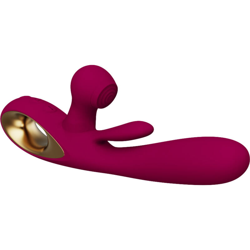 ARMONY - VIBRADOR DE IMPACTO SWING Y ESTIMULADOR DUAL MODELO 1 BURDEOS