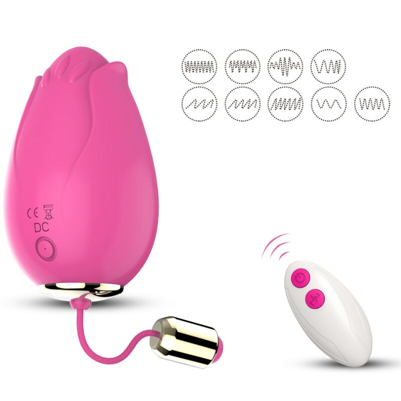 ARMONY - HUEVO VIBRADOR PUNTO G MANDALA CONTROL REMOTO FUCSIA