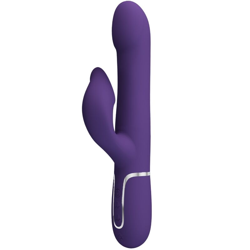 PRETTY LOVE - VIBRADOR CONEJO PERLA 4 EN 1 ZALIN MORADO
