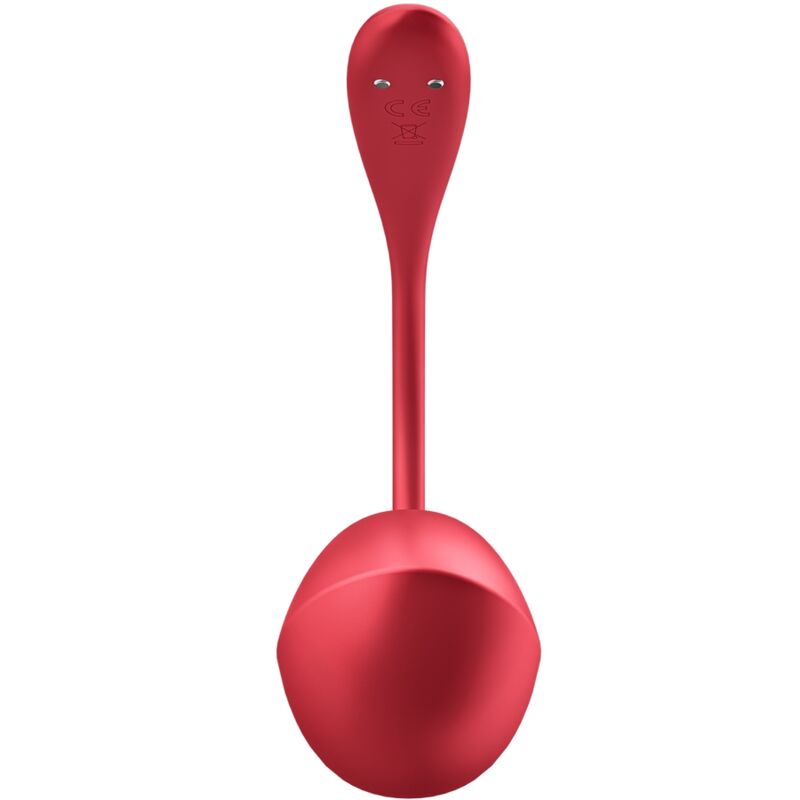 SATISFYER - ESTIMULADOR DE PÉTALOS BRILLANTES CON CONTROL REMOTO Y APLICACIÓN GRATUITA PARA EL PUNTO G ROJO