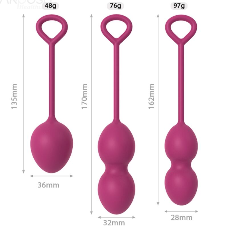 ARMONY - VAGINAL ANABIOSIS DUMBBELL 3 LEVELS BURGUNDY