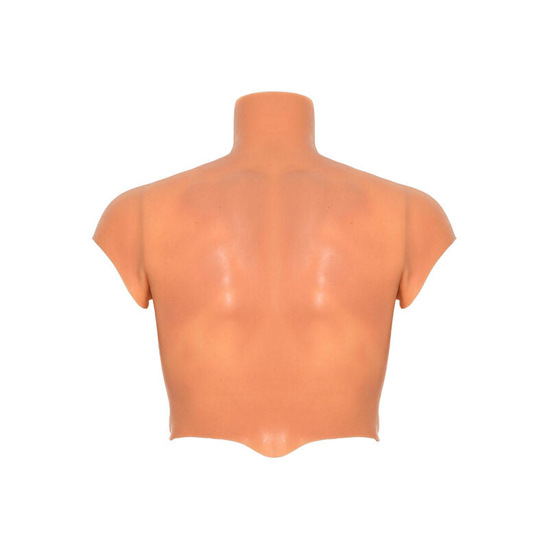 DESEO OCULTO - CAMISA DE TORSO MASCULINO DE SILICONA ALTER EGO CON ABS CARNE