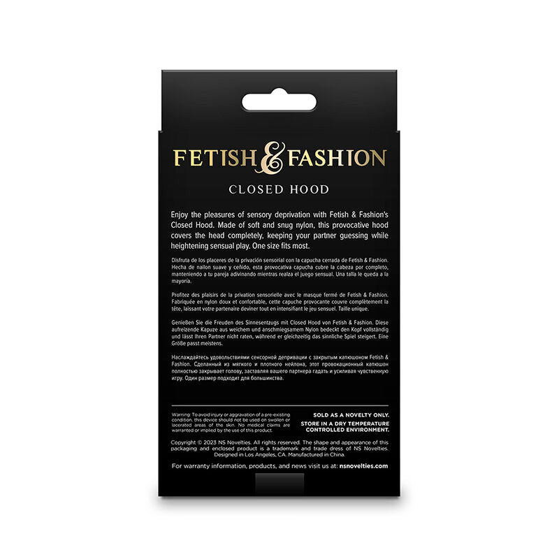NOVEDADES NS - FETICHE Y MODA CAPUCHA DE NYLON BLANCA CON CREMALLERA