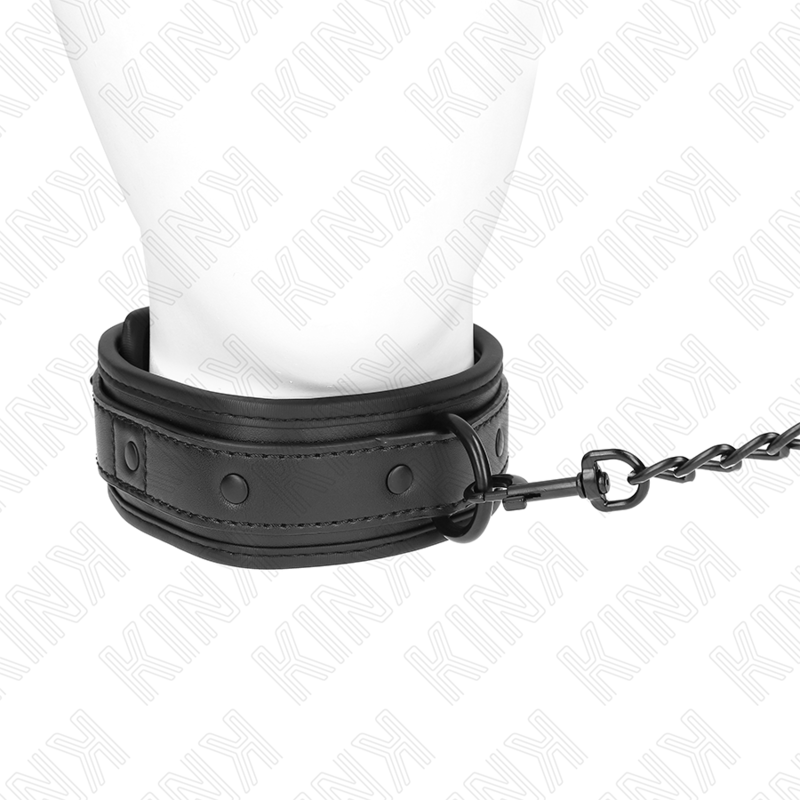 KINK - COLLAR BONDAGE DE NEOPRENO MODELO 2 CON CINTURÓN AJUSTABLE DE 78 CM 37,5 X 49,5 CM