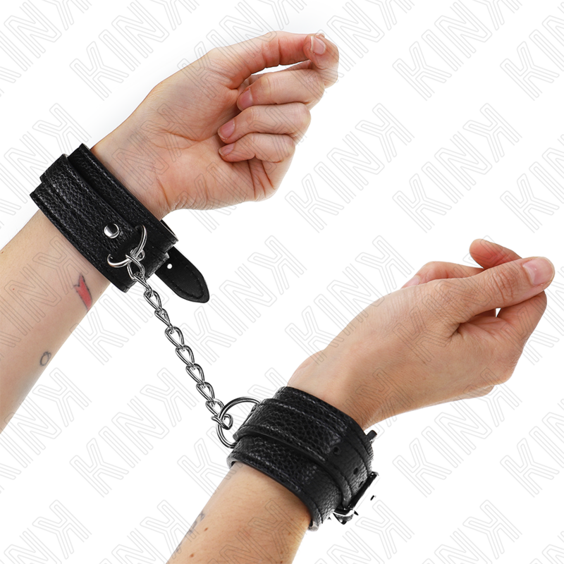 KINK - PATRÓN DE COBRA NEGRO AJUSTABLE A LA MUÑECA 20-28 CM X 5,4 CM