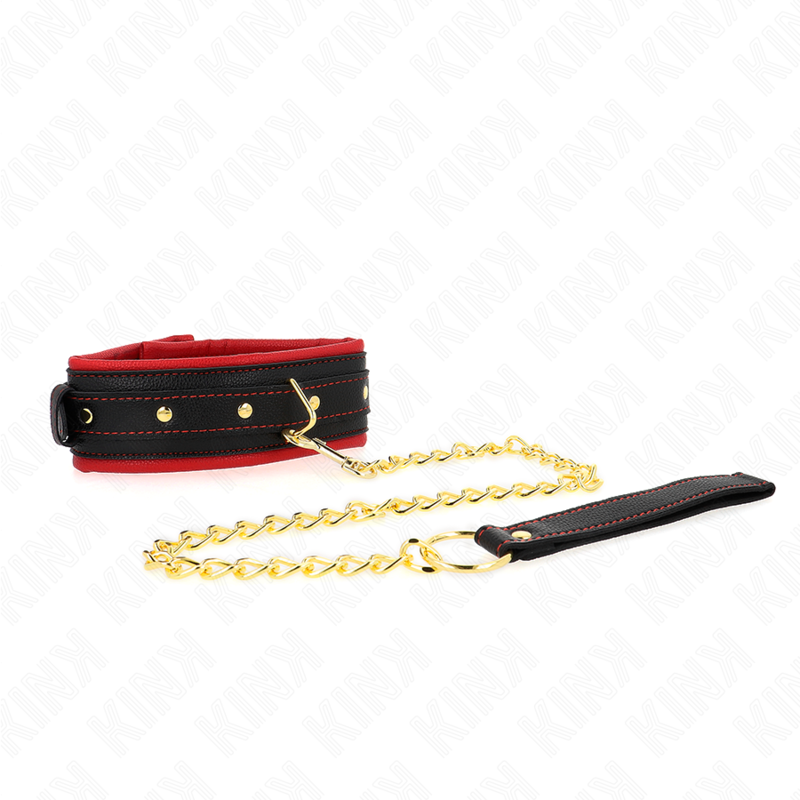 KINK - COLLAR AJUSTABLE DE TELA LISA CON CORREA 33-48 CM X 5,7 CM