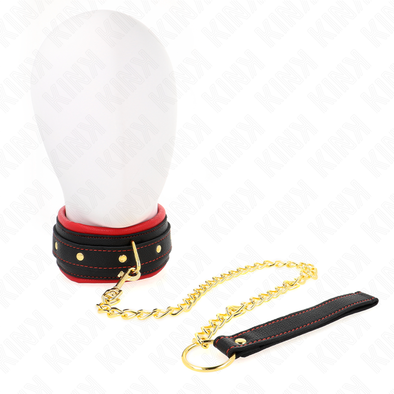 KINK - COLLAR AJUSTABLE DE TELA LISA CON CORREA 33-48 CM X 5,7 CM
