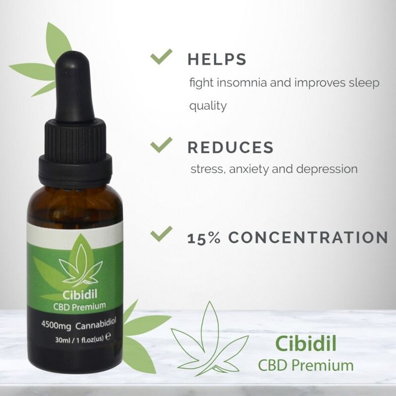 500 COSMÉTICOS - ACEITE RELAJANTE CIBIDIL CBD 15% 30 ML