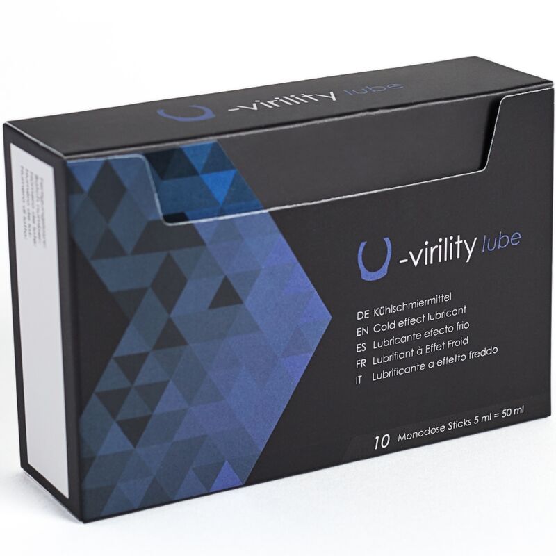 500 COSMÉTICOS - LUBRICANTE EFECTO FRÍO U-VIRILITY LUBE 10 X 5 ML