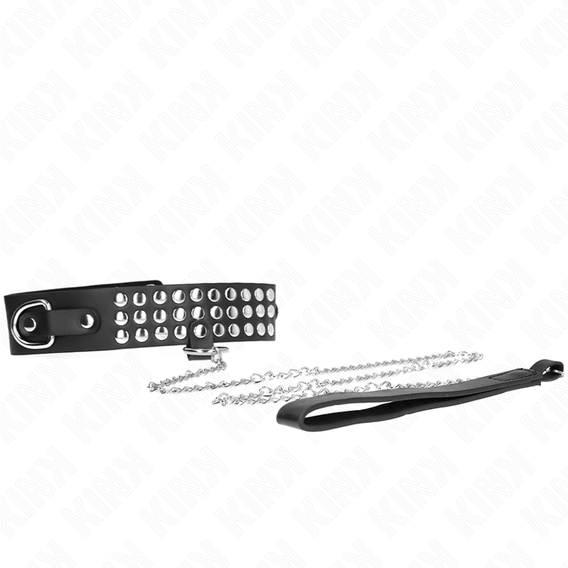 KINK - COLLAR CON CORREA 65 CM CON BRILLANTES AJUSTABLES 37-42 CM X 5,3 CM
